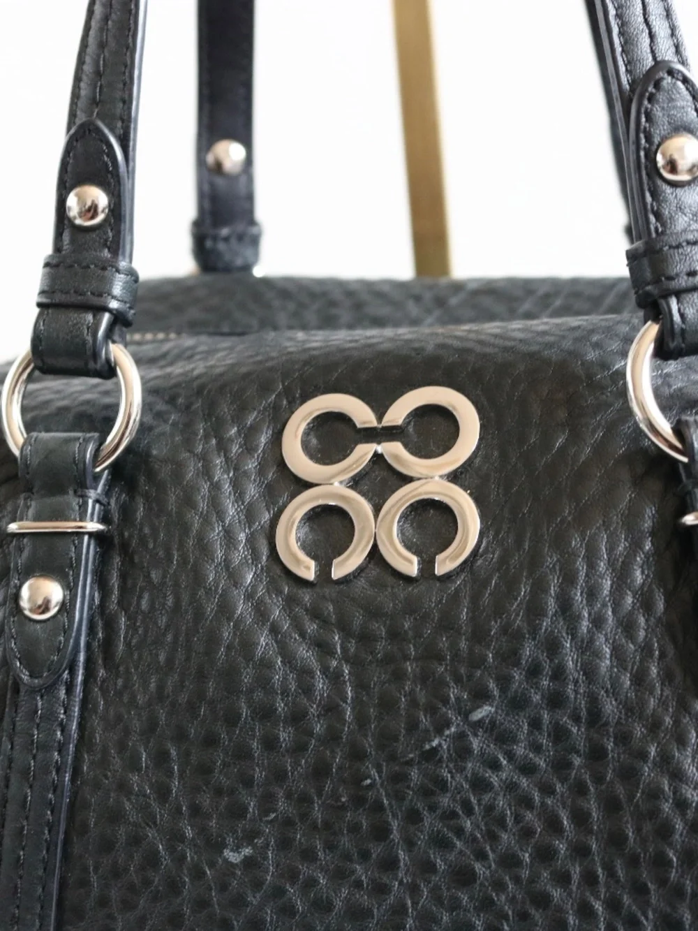Y2K Coach Julia Mini Satchel Black Silver Hardware
